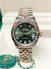 Rolex Replica Lady-Datejust 28mm Πράσινο αντiγραφο Α*Ποιότητας