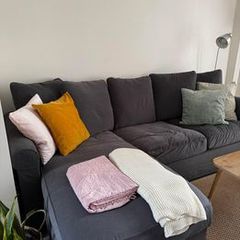 Ikea Grunlid 3seat sofa with chaise long & storage room - Καναπές 3θέσιος με αποθηκευτικό χώρο