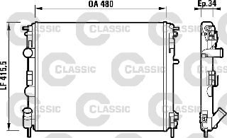 232721 ΨΥΓΕΙΟ CLASSIC 34 Χ 480 Χ 414,5