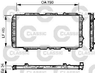 231611 ΨΥΓΕΙΟ CLASSIC 34 X 790 X 414,5