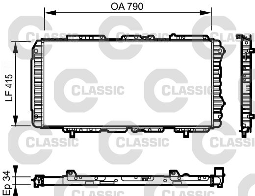 231611 ΨΥΓΕΙΟ CLASSIC 34 X 790 X 414,5