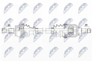 NPW-ME-106 ΗΜΙΑΞΟΝΙΟ MERCEDES A   L ΒΑΣΗ ΜΗΧ.ΚΙΒ.