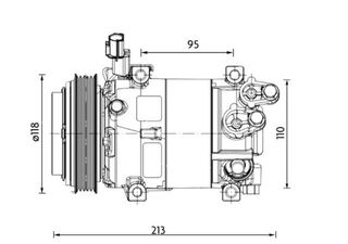 ACP 1468 000P-ΣΥΜΠΙΕΣΤΗΣ A/C HYUNDAI I20(PB,PBT) 1.2 08-15