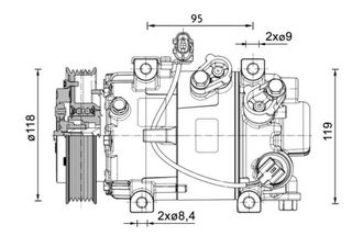 ACP 1466 000P-ΣΥΜΠΙΕΣΤΗΣ A/C HYUNDAI I20(GB) 1.0 T-GDI 06-