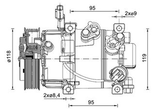 ACP 1463 000P-ΣΥΜΠΙΕΣΤΗΣ A/C HYUNDAI I20(GB) 1.2 14-