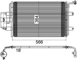 AC 180 000S-ΨΥΓΕΙΟ A/C VAG A3(8L1)/LEON(1M1)/OCTAVIA(1U2)/GOLF IV(1J1) 96-15