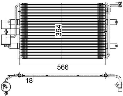 AC 180 000S-ΨΥΓΕΙΟ A/C VAG A3(8L1)/LEON(1M1)/OCTAVIA(1U2)/GOLF IV(1J1) 96-15