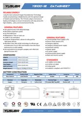 Μπαταριες AGM 12v 100Ah 2 τεμάχια