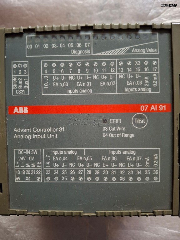 ABB 07 AI91 ADVANT CONTROLLER 31 “Used but Very Good and Working Condition”
