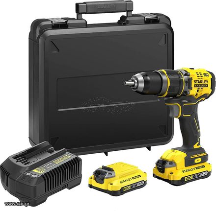 Stanley Fatmax v20 Κρουστικό Δραπανοκατσάβιδο Μπαταρίας Brushless 18V 2x2Ah