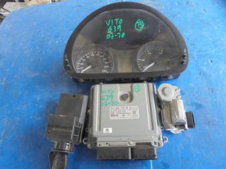 MERCEDES VITO W639 ΕΓΚΕΦΑΛΟΣ ΚΙΝΗΤΗΡΑ + ΚΛΕΙΔΑΡΙΑ + IMMOBILIZER ΜΟΝΤΕΛΟ 04-10