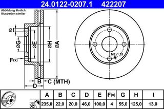 422207 - ΔΙΣΚΟΙ ΦΡ. MAZDA 323 F VI (BJ) | 323 F/P | FAM