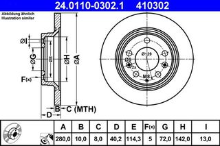 410302 - ΔΙΣΚΟΙ ΦΡ. MAZDA 323 F VI (BJ) | 323 F/P | FAM