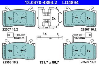 LD4894 ΤΑΚΑΚ.ΕΜΠΡ.CERAMIC AR GULIA/STELVIO