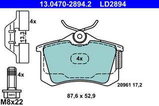 LD2894 - ΤΑΚΑΚΙΑ CERAMIC - AUDI A2