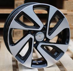 ΚΥΡΙΑΖΗΣ 15x6  4X100  ET  45  54.1  A422  Black Polished TOYOTA KIA