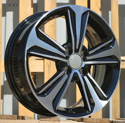 ΚΥΡΙΑΖΗΣ 15x6  4X100  ET  45  54.1  A423    Black Polished ΤΟΥΟΤΑ ΚΙΑ HYUNDAI