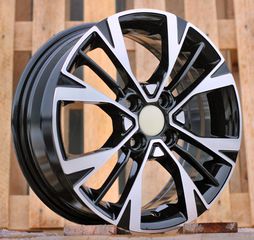 R15x6  4X100  ET  51  54.1 Black Polished