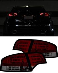 ΦΑΝΑΡΙΑ ΠΙΣΩ Taillights LED Audi A4 B7 04-08 Black