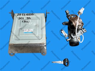 MAZDA 323F 1994-1997 ΜΕΤΑΧΕΙΡΙΣΜΕΝΑ ΑΝΤΑΛΛΑΚΤΙΚΑ ( Σετ εγκεφάλου κινητήρα immobilizer με κωδικό Z57318881 κατάλληλο για 1.5cc αυτοκίνητα με κινητήρες βενζίνης )