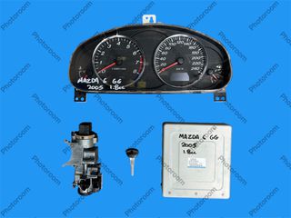 MAZDA 6 GG 2003-2006 ΜΕΤΑΧΕΙΡΙΣΜΕΝΑ ΑΝΤΑΛΛΑΚΤΙΚΑ ( Σετ εγκεφάλου κινητήρα immobilizer με κωδικό L81318881H κατάλληλο για αυτοκίνητα με κινητήρες βενζίνης 1.8cc )