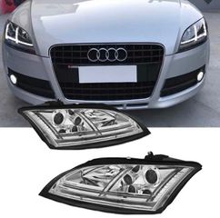 ΦΑΝΑΡΙΑ ΕΜΠΡΟΣ LED Headlights Audi TT 8J 06-10 DRL chrome