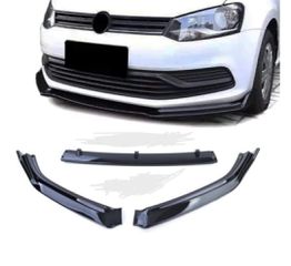 Lip spoiler πλαστικό μαύρο γυαλιστερό - Vw Polo (2009-2017) GTi & Απλό προφυλακτήρα