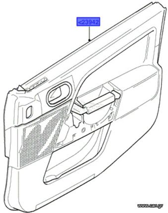 ΕΠΕΝΔΥΣΗ ΠΟΡΤΑΣ ΜΠΡΟΣΤΑ ΔΕΞΙΑ FORD FIESTA 2001-2012