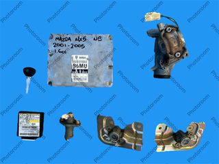 MAZDA MX-5 NB MK-2,5 2001-2005 ΜΕΤΑΧΕΙΡΙΣΜΕΝΑ ΑΝΤΑΛΛΑΚΤΙΚΑ ( Σετ εγκεφάλου κινητήρα immobilizer με κωδικό B6MU18881C κατάλληλο για 1.6cc βενζίνη αυτοκίνητα γνήσιο μεταχειρισμένο)