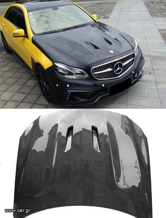 ΚΑΠΟ ΕΜΠΡΟΣ Mercedes Benz E Class W212 Hood Carbon & Forged Carbon Fiber 2014-2016