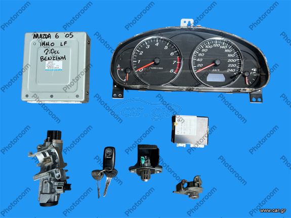 MAZDA 6 GG 2002-2006 ΜΕΤΑΧΕΙΡΙΣΜΕΝΑ ΑΝΤΑΛΛΑΚΤΙΚΑ ( Σετ εγκεφάλου κινητήρα immobilizer με κωδικό LF1718881F κατάλληλο για 2.0cc βενζίνη αυτοκίνητα )