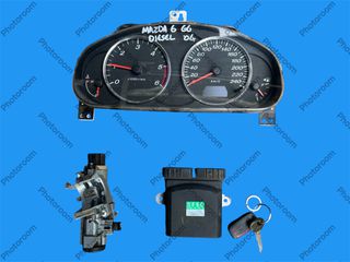 MAZDA 6 GG 2002-2006 ΜΕΤΑΧΕΙΡΙΣΜΕΝΑ ΑΝΤΑΛΛΑΚΤΙΚΑ ( Σετ εγκεφάλου κινητήρα immobilizer με κωδικό RF5C18701A κατάλληλο για 2.0cc με κινητήρες πετρελαίου αυτοκίνητα )