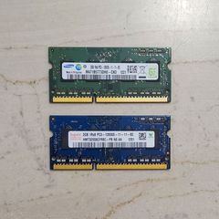 2 x 2GB DDR3 RAM 1.5V 1600MHz για Laptop (Samsung, Hynix)