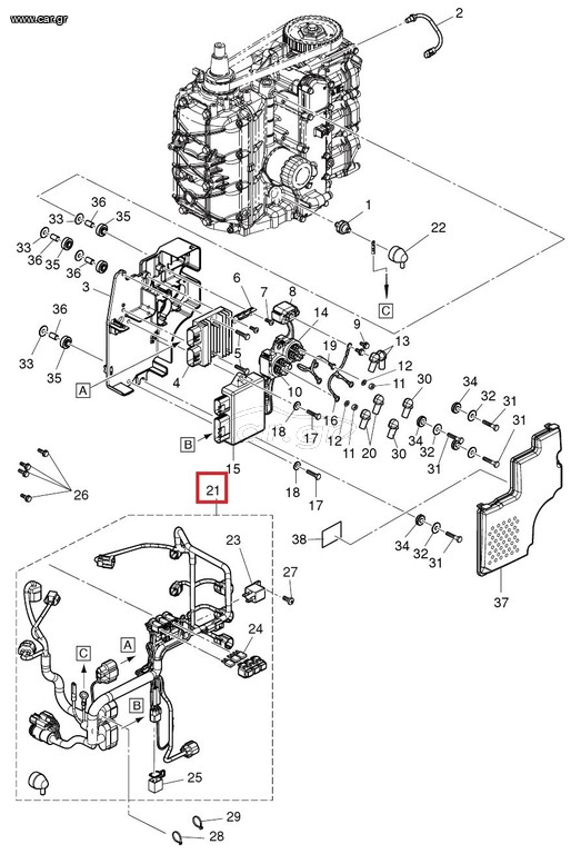 ΠΛΕΞΟΥΔΑ ΜΗΧΑΝΗΣ ΓΙΑ TOHATSU MFS50A  | 3KY-76110-0