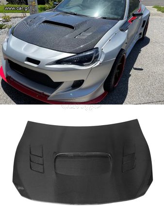 ΚΑΠΟ ΕΜΠΡΟΣ Toyota GT86/ Subaru BRZ S Design Hood 2012-2020. Carbon & Forged Carbon Fiber