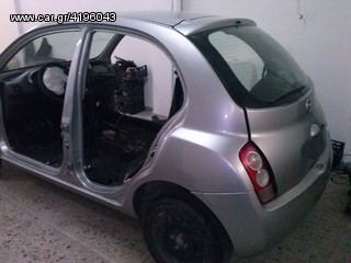 πισω φτερα+καπο απο Nissan Micra k12 2004