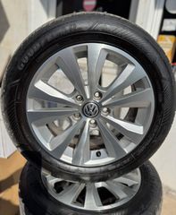 ΖΑΝΤΟΛΑΣΤΙΧΑ 16" ΟΕΜ GROUP VAG 6,5Χ16 5Χ112 ME ΛΑΣΤΙΧΑ 205/55/16 GOODYEAR (DOT1024)