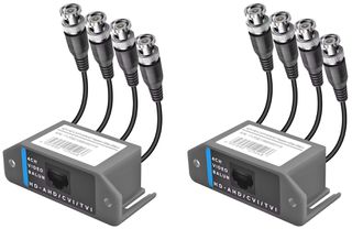 4-Channel Video Balun BNC UTP CAT5 Transmitter for CCTV