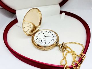 Vintage 14k χρυσό ρολόι τσέπης Elgin U.S.A 17 Jewels κουρδιστό 22601026 A900526 ΤΙΜΗ 4.500 ΕΥΡΩ