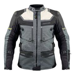 Nordcode Μπουφάν Μηχανής Adventure Evo 24 EN 17092 Ανδρικό 4 εποχών Σκουρο Γκρι-Μαύρο OVERSIZE