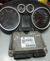 Εγκέφαλος σετ AUDI A2 (2000-2005) 036906034CA με όργανα - κοντέρ 8Z0920901 και κλειδαριά με κλειδί