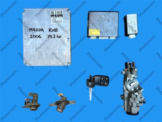 MAZDA RX-8 2004-2010 ΜΕΤΑΧΕΙΡΙΣΜΕΝΑ ΑΝΤΑΛΛΑΚΤΙΚΑ ( Σετ εγκεφάλου κινητήρα immobilizer με κωδικό N3H818881F κατάλληλο για αυτοκίνητα challenge με 192 ίππους)