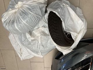 4 χειμερινά ελαστικά με σιδερένιες ζάντες 15'' για Smart 453