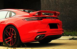 ΑΕΡΟΤΟΜΗ Porsche Panamera 971-1 & 971-2 Carbon Fiber Trunk Spoiler Wing  T Design 2019-2023