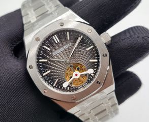 Audemars Piguet Tourbillon ατσάλι γκρι καντράν αντίγραφο