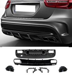 ΠΙΣΩ ΣΠΟΙΛΕΡ Diffuser Mercedes-Benz GLA X156 2016-2019 GLA45 AMG Black Edition