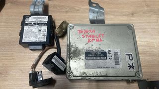 TOYOTA STARLET EP91 ΣΕΤ ΕΓΚΕΦΑΛΟΣ IMMOBILAIZER ΜΕ ΚΩΔΙΚΟ 89661-10180
