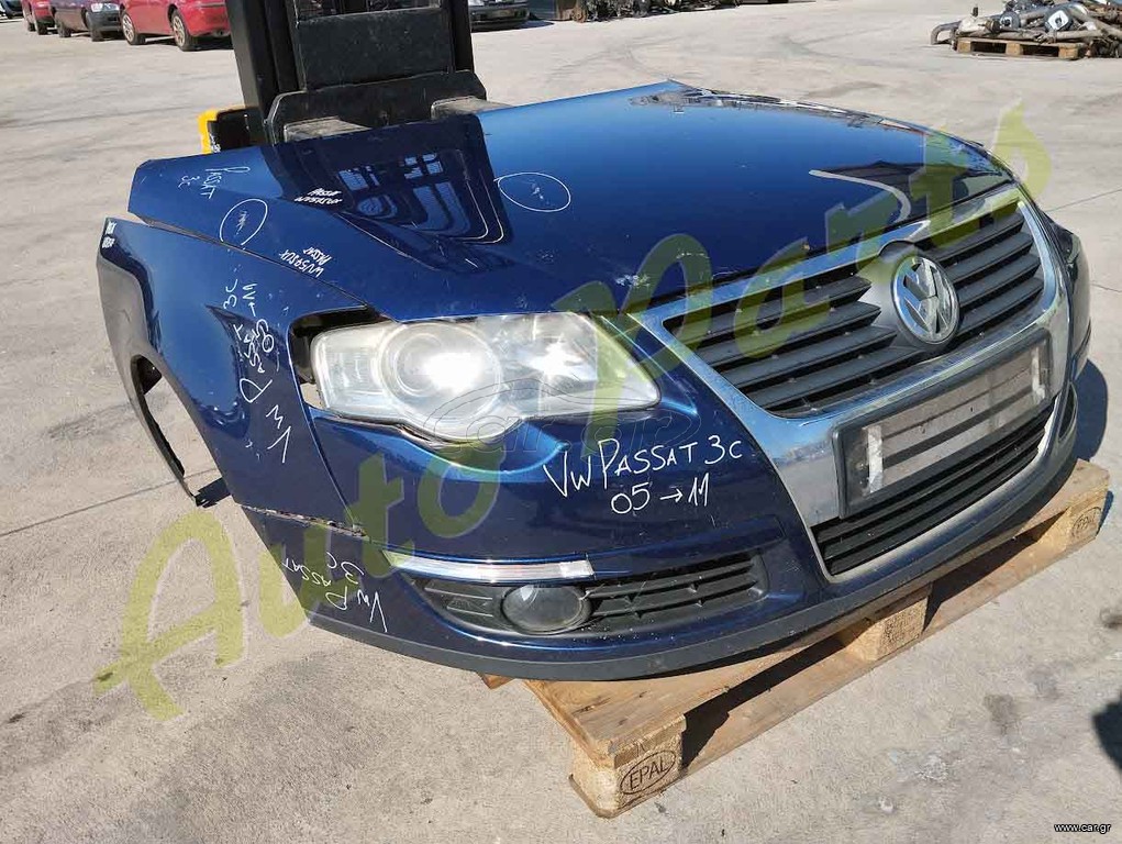 ΜΟΥΡAKI ΕΜΠΡΟΣ ΚΟΜΠΛΕ VW PASSAT 3C ΚΑΠΟ / ΠΡΟΦΥΛΑΚΤΗΡΑΣ / ΦΑΝΑΡΙ ΔΕΞΙ / ΦΤΕΡΟ ΔΕΞΙ / ΨΥΓΕΙΑ /   , ΜΟΝΤΕΛΟ 2005-2011