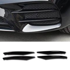 Τριμ Προφυλακτήρα Εμπρός Για Mercedes-Benz A-Class W177 19+ Μαύρο Γυαλιστερό Σετ 4 Τεμαχίων