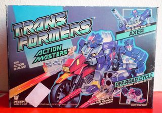 Transformers Action masters Off-road cycle + Axer - 1989